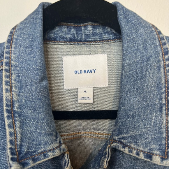 Old Navy XL Medium Wash Jean Jacket - Picture 2 of 2